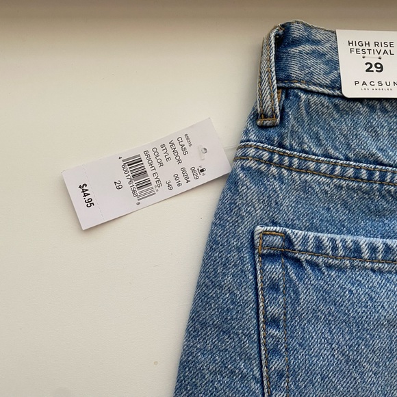 NWT Pacsun High Rise Festival Denim Shorts Size 29 - Picture 3 of 4
